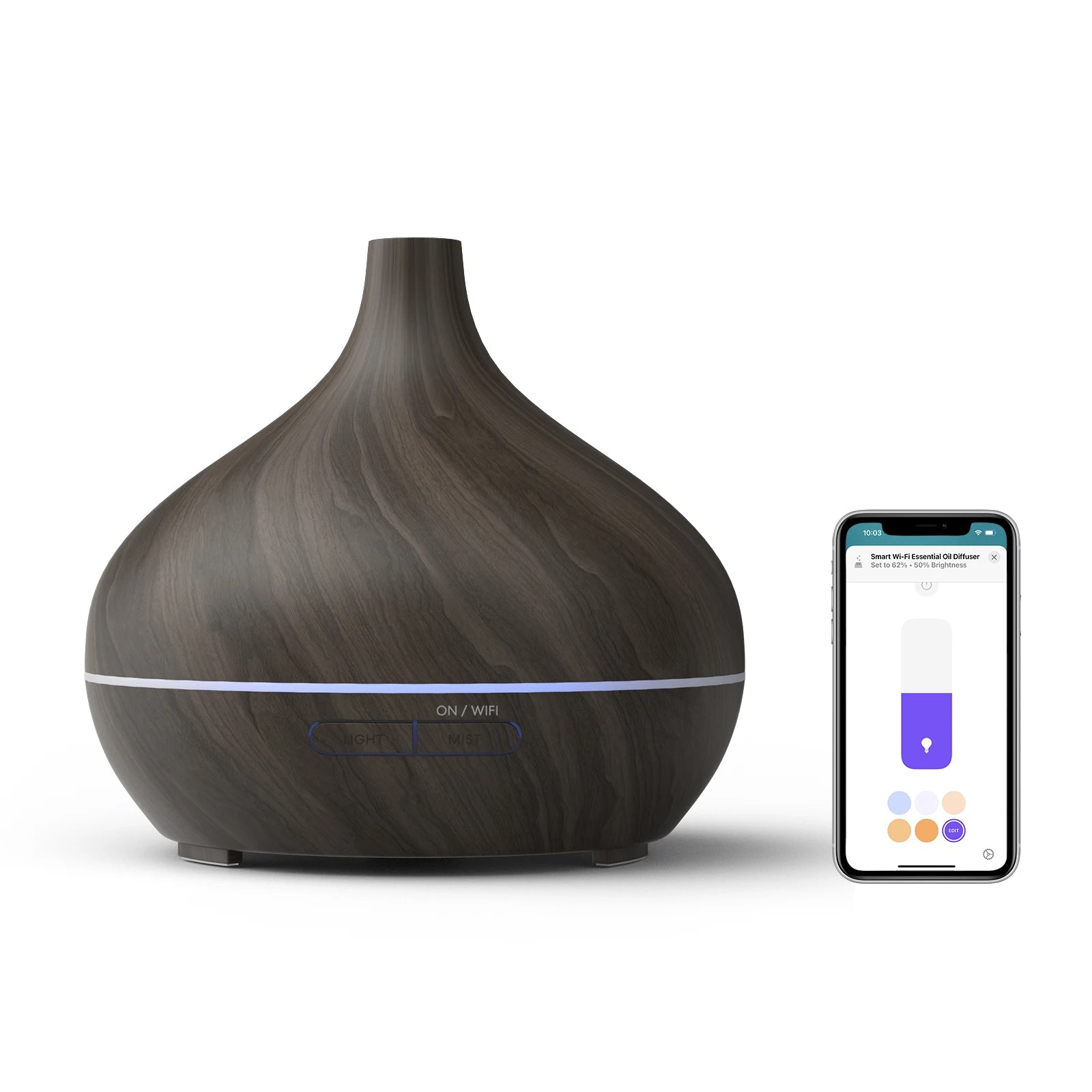 Homekit Smart Essential Oil Diffuser Wifi Air Humidifier EU/US/UK/AU Plug Work with Apple Homekit Siri Alexa Google Home