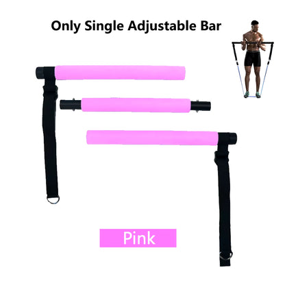 Ultimate Fitness Resistance Bands Set - 5 Tube Workout Bands for Home & Gym with Door Anchor, Handles & Ankle Straps