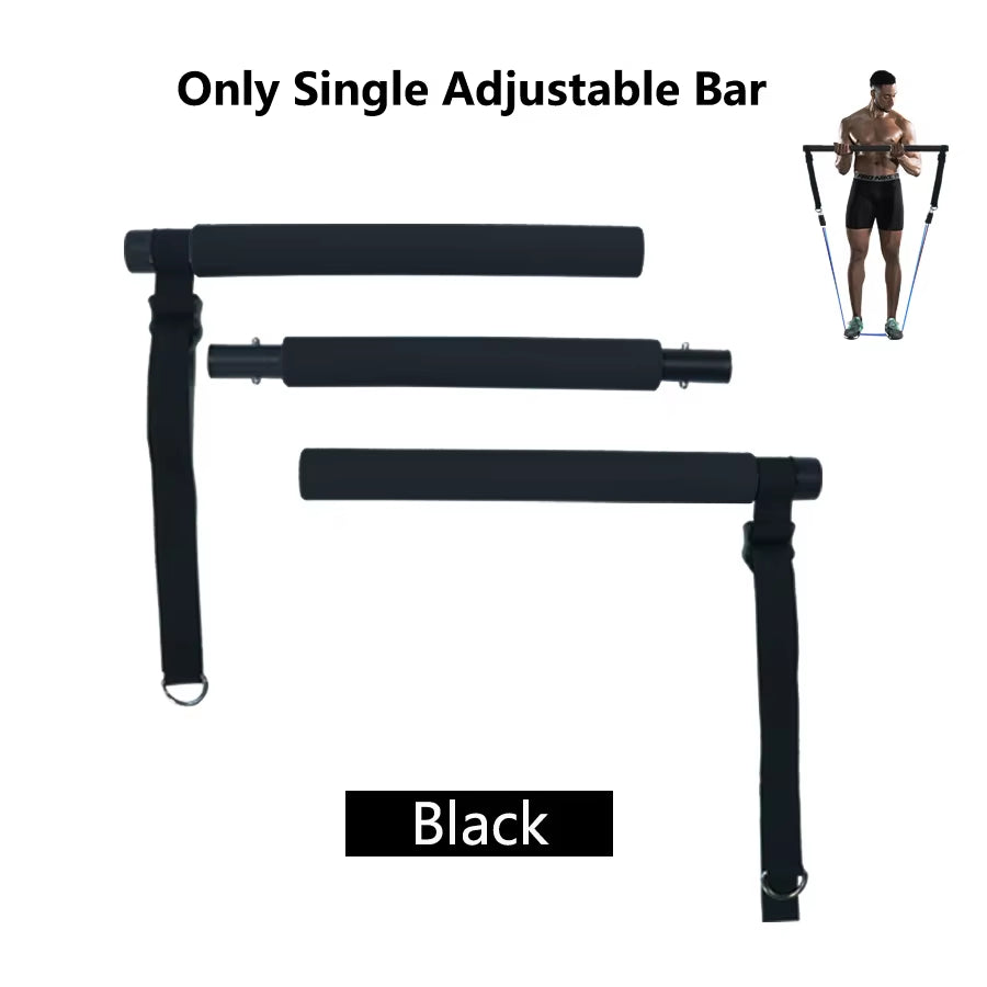 Ultimate Fitness Resistance Bands Set - 5 Tube Workout Bands for Home & Gym with Door Anchor, Handles & Ankle Straps