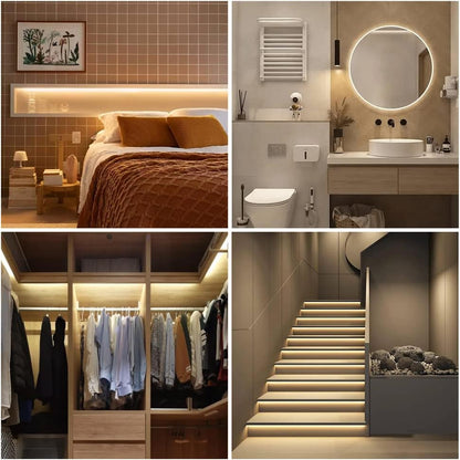 Transform Your Space with the Versatile 5V COB LED Strip – 320 Bright Warm White LEDs for Stunning Ambiance (1M, Natural White)