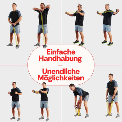 Deuser Expander Original Mit Griffen, Seit Über 50 Jahren in Deutschland Gefertigt, Aus Naturlatex, Für Krafttraining, Fitness, Sport, Klimmzüge, Yoga