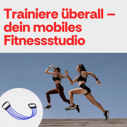 Deuser Expander Original Mit Griffen, Seit Über 50 Jahren in Deutschland Gefertigt, Aus Naturlatex, Für Krafttraining, Fitness, Sport, Klimmzüge, Yoga