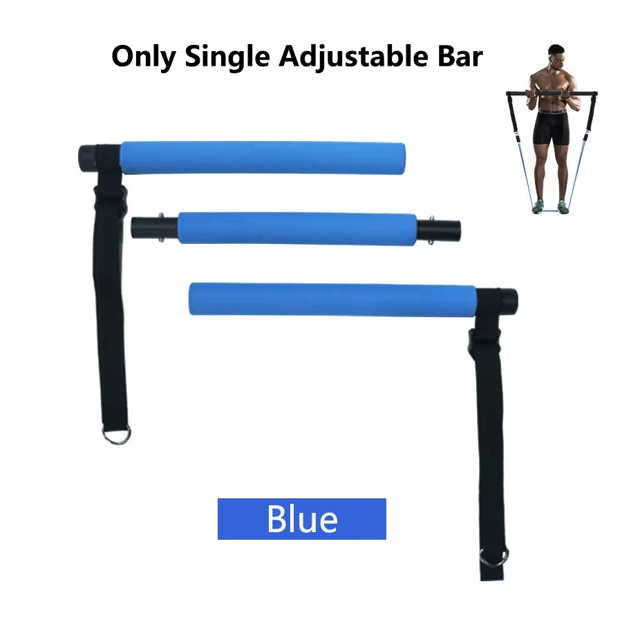 Ultimate Fitness Resistance Bands Set - 5 Tube Workout Bands for Home & Gym with Door Anchor, Handles & Ankle Straps