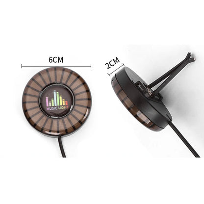 Car Music Rhythm Lamp Air Freshener RGB LED Sound App Control Music Atmosphere Light 256Colors Option Car Interior Ambient Lamp