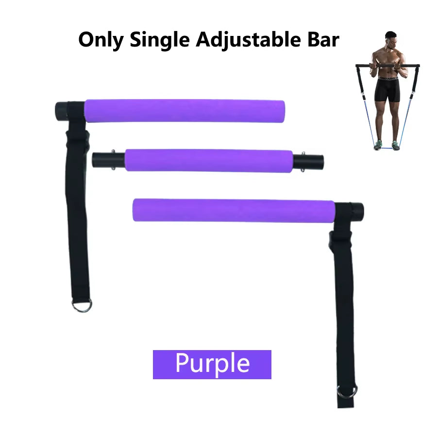 Ultimate Fitness Resistance Bands Set - 5 Tube Workout Bands for Home & Gym with Door Anchor, Handles & Ankle Straps