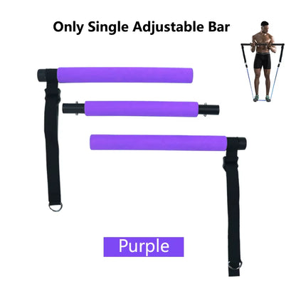 Ultimate Fitness Resistance Bands Set - 5 Tube Workout Bands for Home & Gym with Door Anchor, Handles & Ankle Straps