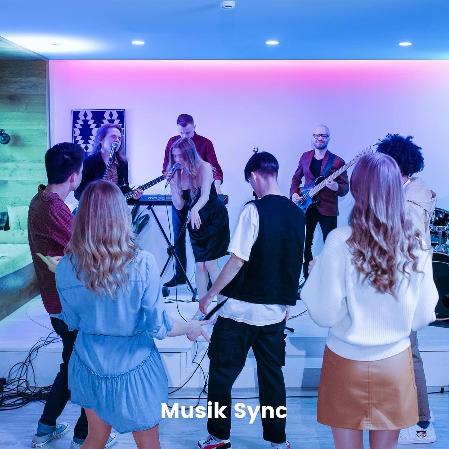 VKH LED Strip 10M, LED Streifen Bluetooth RGB LED Band 10M Selbstklebend Mit Fernbedienung Und APP, LED Lichterkette LED Beleuchtung Für Zimmer Party | LED Strip Mit Bluetooth-App, 40-Tasten-Fernbedienung, Dimmbar, Musik-Sync Und Timer Für Schlafzimmer, Wohnzimmer Und Gaming